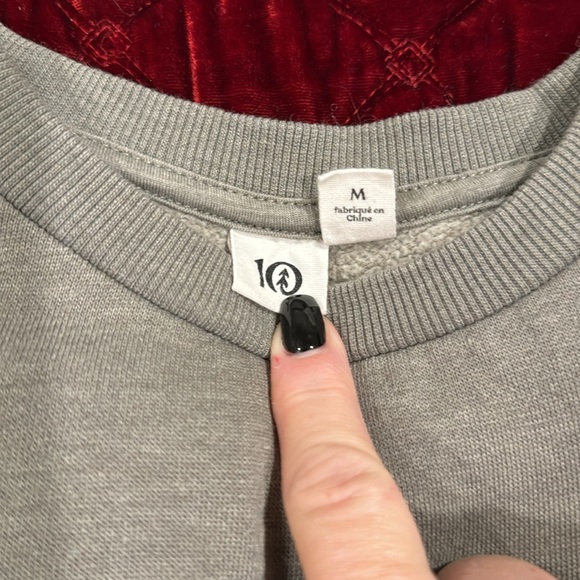 Brand 10- wear your Impact sage green mens sweatshirt - Picture 3 of 4